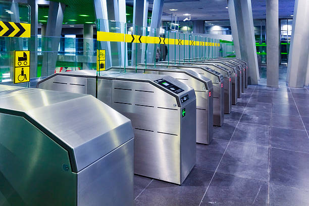 istock Turnstiles in the subway platform, Warsaw 523214729