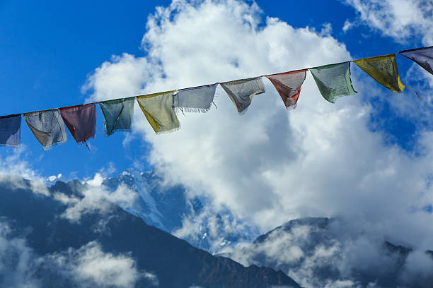 istock Snow covered mountains and rocky peaks 523217151