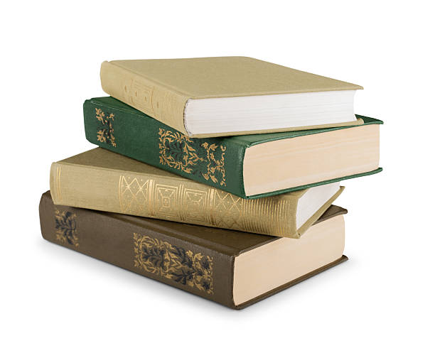 istock stack of vintage books in a green cover 523217897
