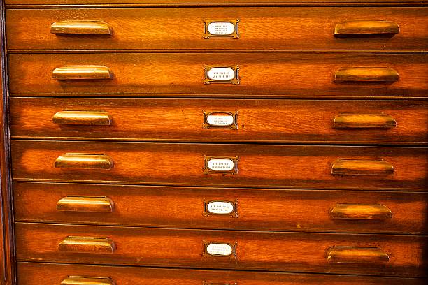 istock Antique Wood File Cabinet 523218795