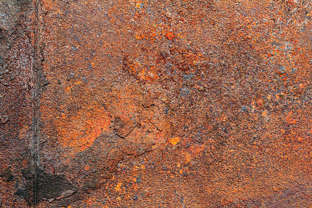 istock Rusty dirty iron metal plate background. Old rusty metal. 523239976