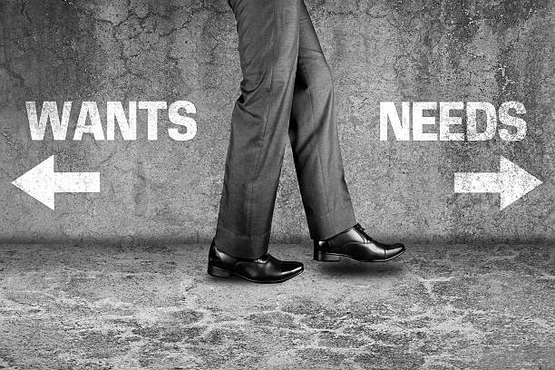 istock Wants versus Needs messages, Business conceptual image 523246814