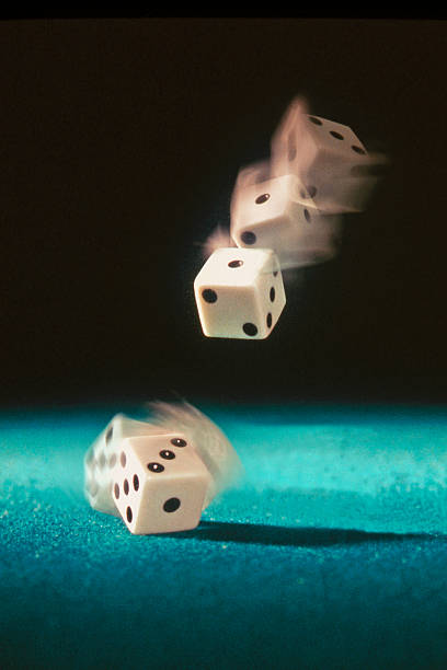 Roll of the Dice. stock photo