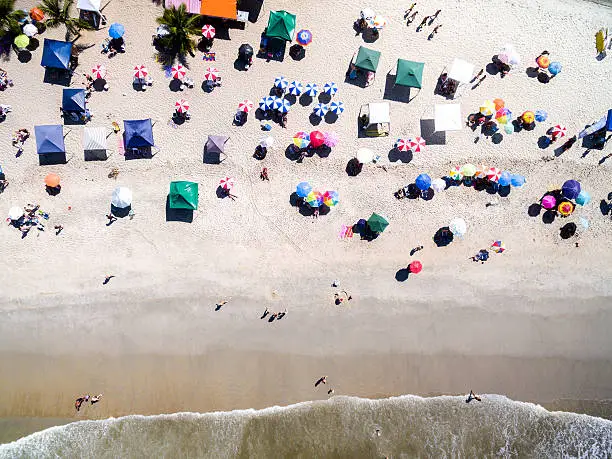 Photo of Top view of a Tropical Beach