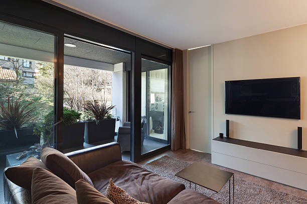 istock Living room with divan and television 523248510