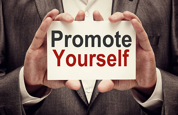 Promote yourself stock photo