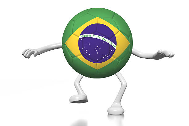 istock 3D soccer ball concept - Brazil 523253314
