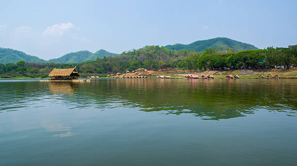 istock raft house in the lake 523256596