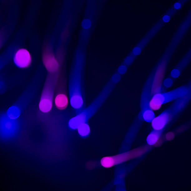 istock beautiful circular light at night in pink and blue color 523256672