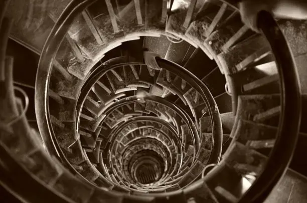 Photo of Old spiral staircase, Monument, London