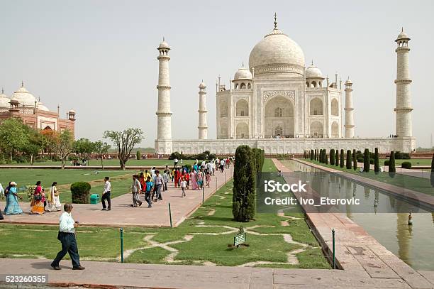 Taj Mahal In Agra India Stock Photo - Download Image Now - Agra, Architectural Dome, Architecture