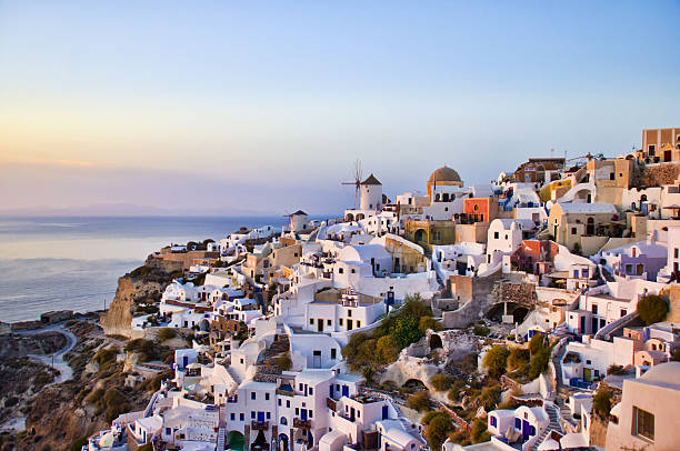 istock Evening at Oia, Santorini in Greece 523260414