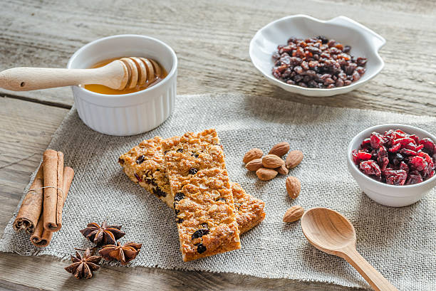 istock Homemade granola bars on the sackcloth 523260931