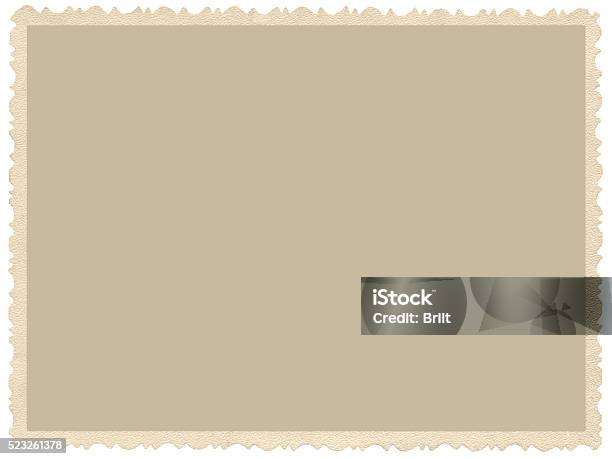 Old Aged Grunge Edge Sepia Photo Blank Empty Horizontal Background Stock Photo - Download Image Now