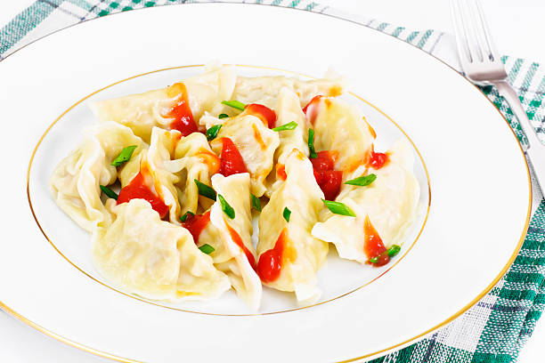 istock Homemade Dumplings, Russian Pelmeni 523264580