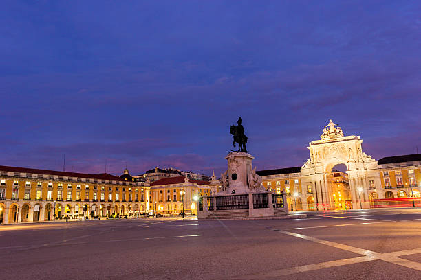 istock Commerce Square in Lisbon in Portugal 523266210