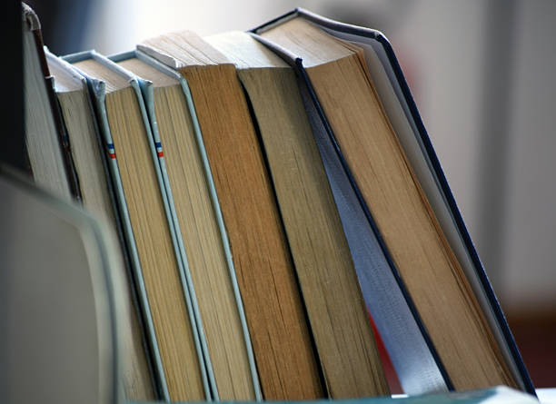 istock Books on the shelf 523266398