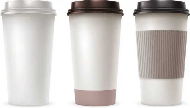 Vector illustration of Paper Cups