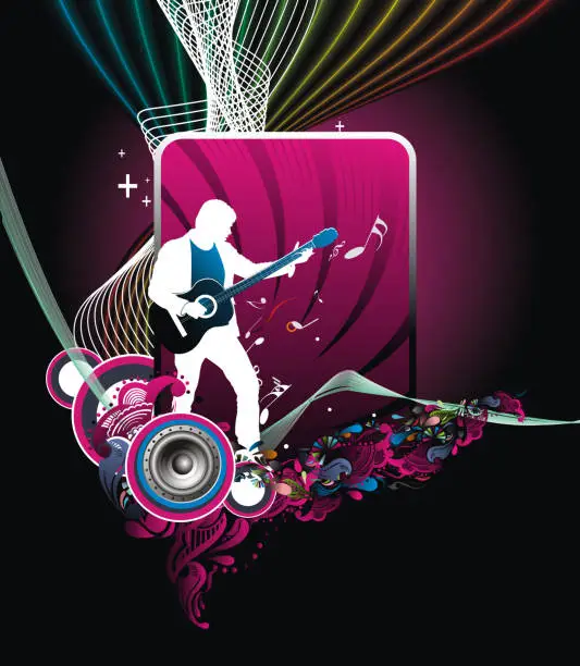 Vector illustration of Music theme