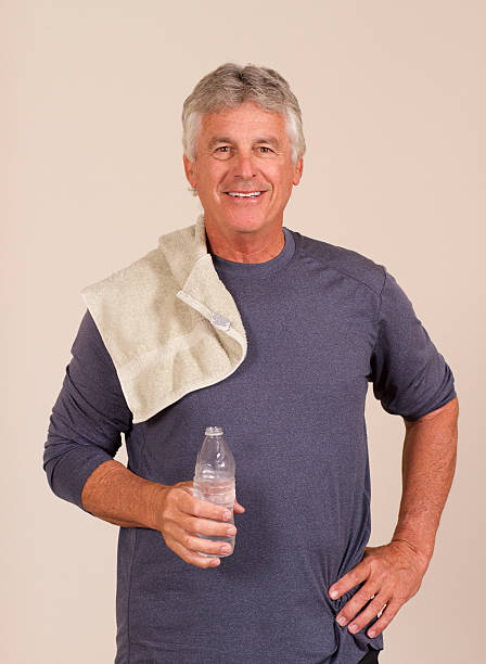 istock Senior Man With Water After Workout 523273405