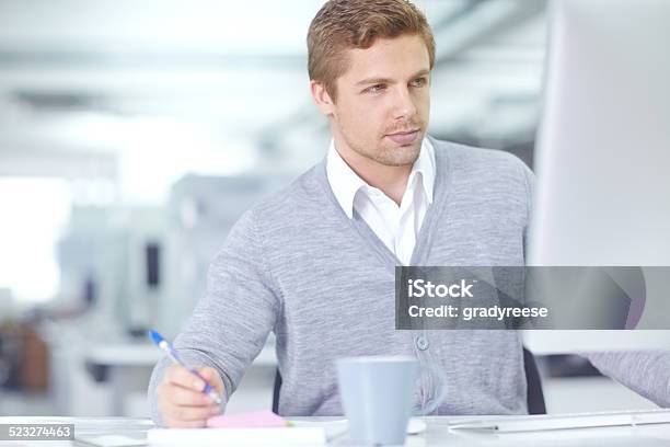 Immersed In His Work Stock Photo - Download Image Now - Adult, Adults Only, Beautiful People