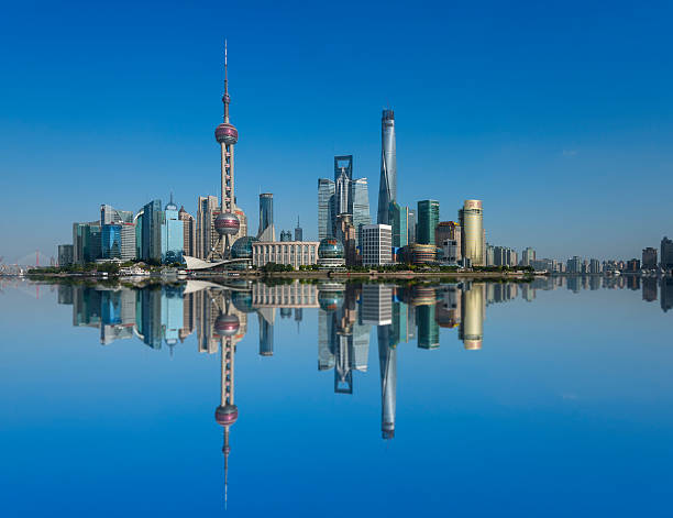 istock Panoramic skyline of Shangha 523274475