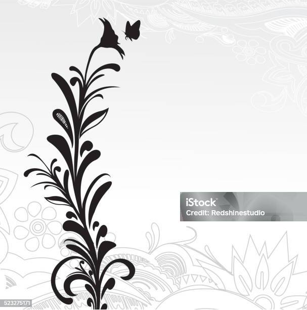 Floral Grunge Background Stock Illustration - Download Image Now - Abstract, Backgrounds, Botany