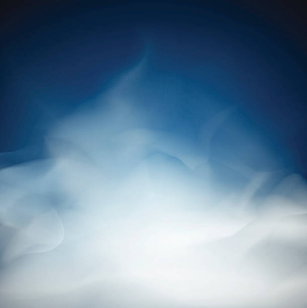 ilustrações, clipart, desenhos animados e ícones de azul nuvem de fumaça e planos de fundo abstrato incomum ilustração - photographic effects smoke backgrounds blue