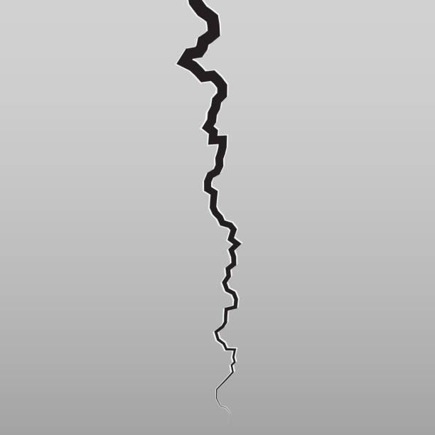 Earth Crack vector vector art illustration
