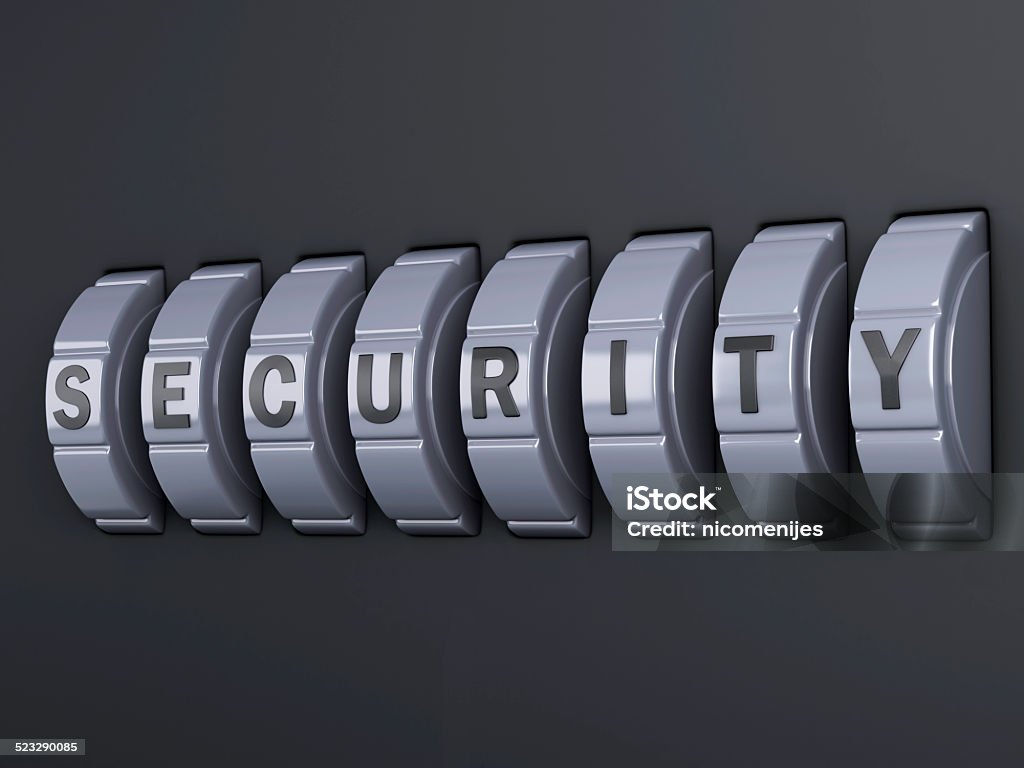 Security password combination. 3d illlustration image of Security password. combination alphabet concept. 3d illustration Accessibility Stock Photo