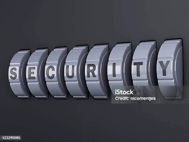 Security Password Combination 3d Illlustration Stock Photo - Download Image Now - Accessibility, Alphabet, Building Entrance