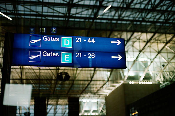 istock Gates Sign at Airport 523290997