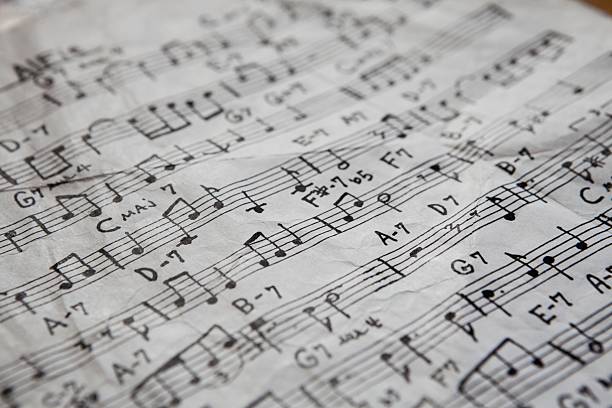 istock Full Frame Shot Of Music Sheet 523291535