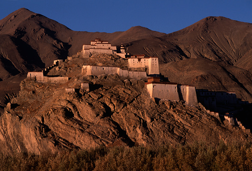 Gyantse Dzong or Gyantse Fortress, Tibet. 