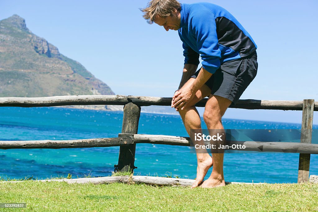 Knie Schmerzen - Lizenzfrei Arthrosen Stock-Foto