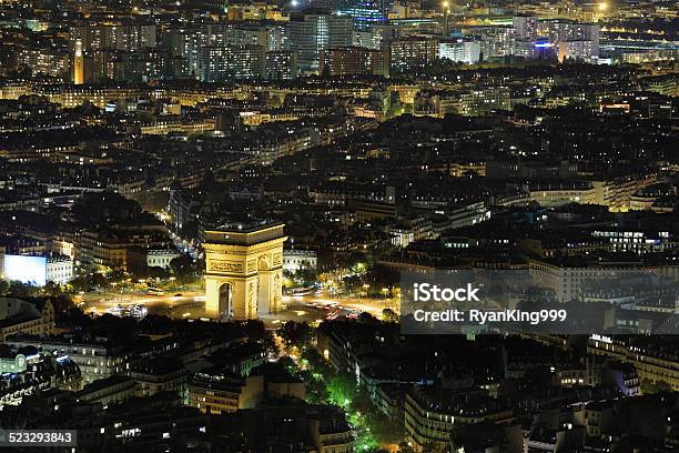 Arc De Triomphe At Night Stock Photo - Download Image Now - Arc de Triomphe - Paris, Night, Paris - France