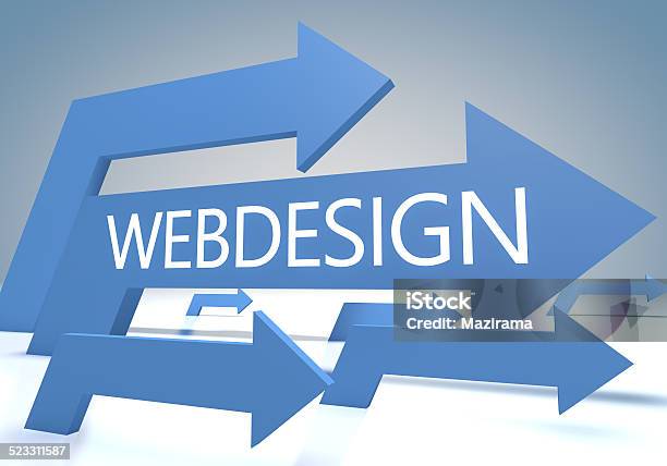 Web Design Stock Photo - Download Image Now - Abstract, Blue, Computer