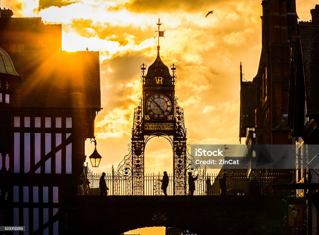 Eastgate Clock The ancient and beautiful city of Chester Chester - England Stock Photo