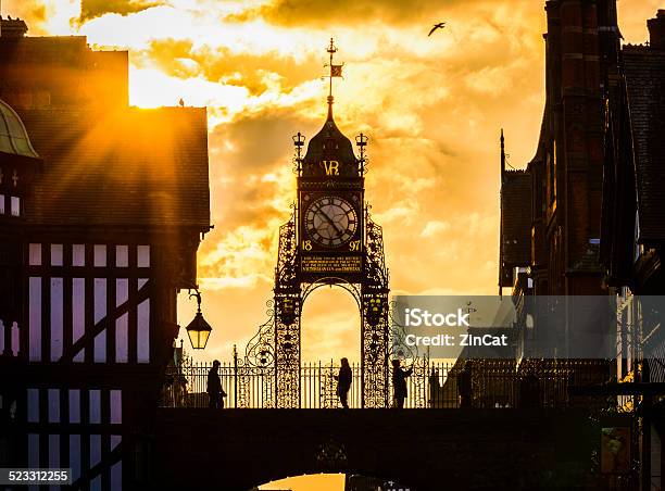 Eastgate Clock Stock Photo - Download Image Now - Chester - England, Clock, England