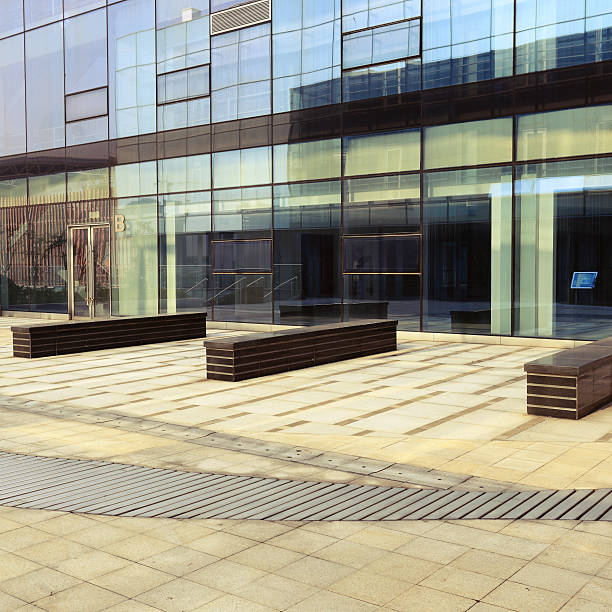 istock Modern glass building exterior 523313027