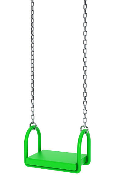 istock Children green playground swing 523316869