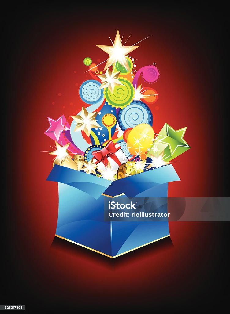 Magic Box Explode Explode Magic Box Background Stock Illustration - Download Image Now ...
