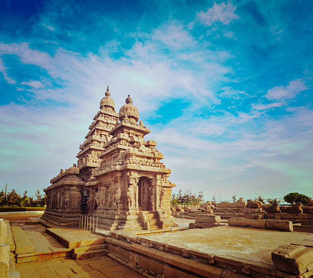 istock Shore temple - World  heritage site in  Mahabalipuram, India 523319479