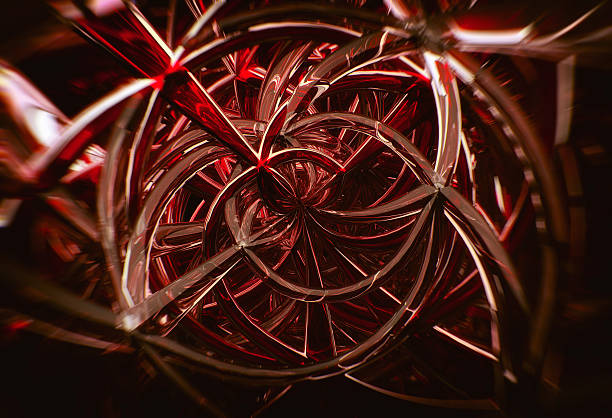 istock 3D abstract geometric glass spirals 523356625