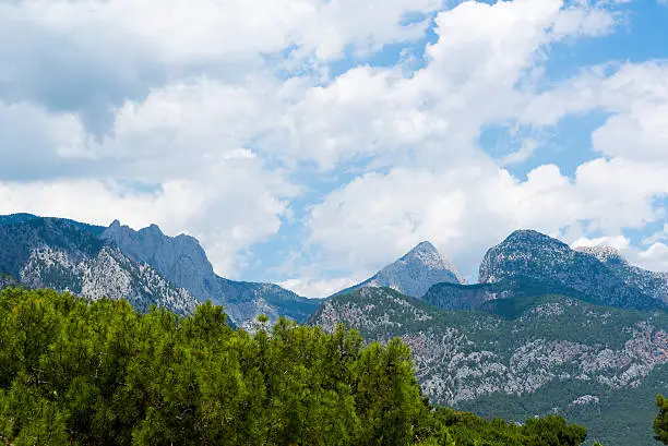 Turkey, a view of the peaks of the Taurus Mountains