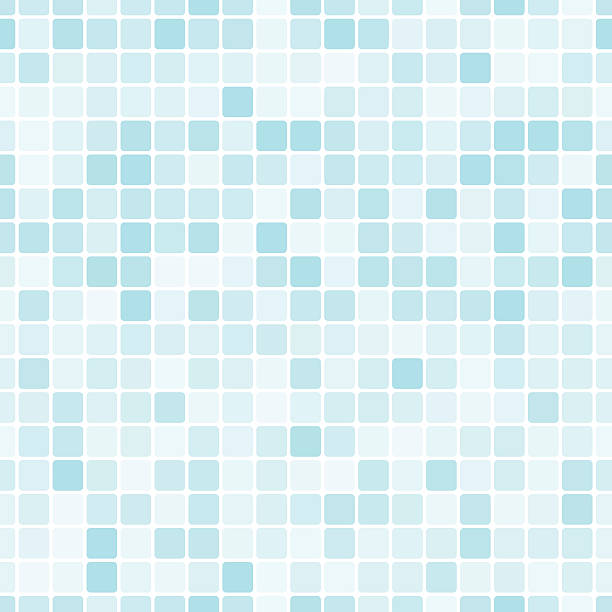 seamless pattern with blue tiles - tile 幅插畫檔、美工圖案、卡通及圖標