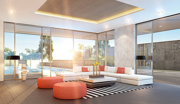 istock Living Room Interior Summer 523359661