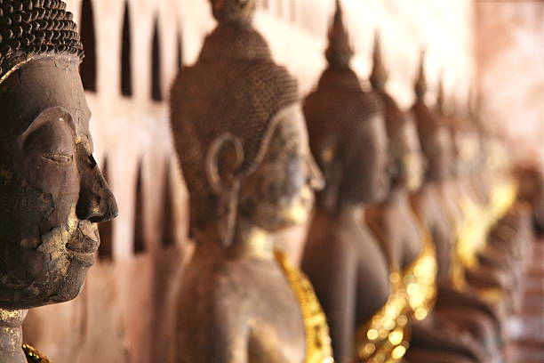 istock Buddha Images, Wat Si Saket, Vientiane, Laos 523360647