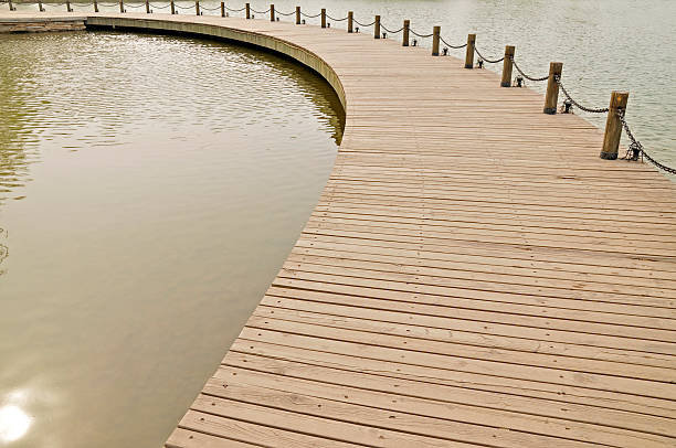 istock Wooden pier on the lake 523377217