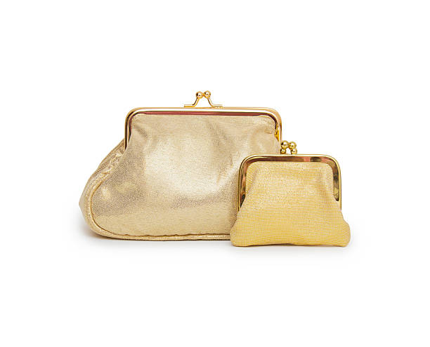 istock Woman purse (wallet) isolated on the white background 523378092